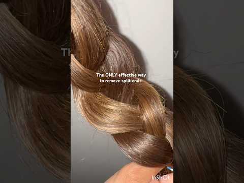 This is the ONLY effective way to remove split ends ☝🏼✨🥲✨ #splitends #hair #shorts #haircare
