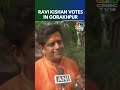 BJP MP And Candidate Ravi Kishan & His Wife Preeti Kishan Cast Their Votes | N18S | CNBC TV18