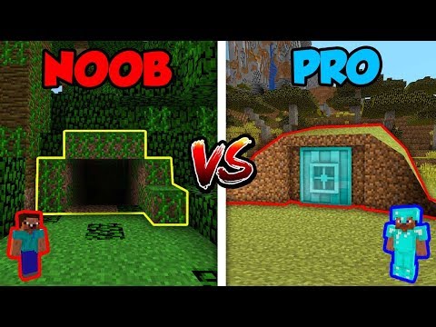 Minecraft NOOB vs. PRO: HIDDEN BUNKER in Minecraft! Video