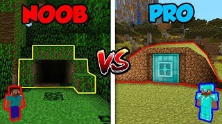 Minecraft NOOB vs. PRO: HIDDEN BUNKER in Minecraft!