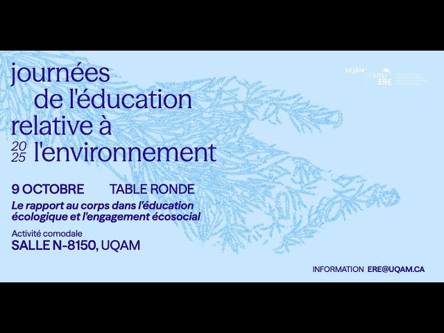 Table ronde: «Le rapport au corps dans l’éducation écologique et l’engagement écosocial»