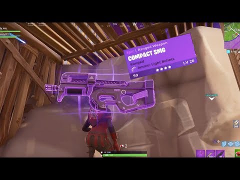 FORTNITE NEW LEGENDARY COMPACT SMG GAMEPLAY! NEW SMG IN FORTNITE