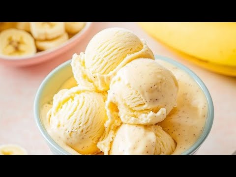 Ice Cream ya Ndizi Yenye Nazi | Creamy Banana Coconut Ice cream