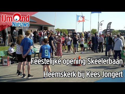 Feestelijke opening Skeelerbaan Heemskerk bij Kees Jongert