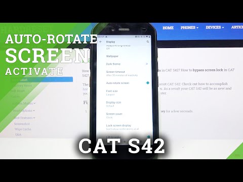 How to Enable Auto-Rotation in Cat S42 - Manage Automatic Screen Rotation