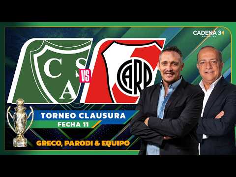 SARMIENTO 1-1 RIVER | TORNEO CLAUSURA Fecha 11 | La Cadena del Gol | Cadena 3 Argentina #vivo