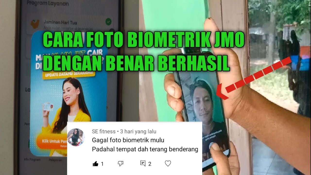 CARA FOTO BIOMETRIK JMO DENGAN BENAR BERHASIL TIDAK GAGAL
