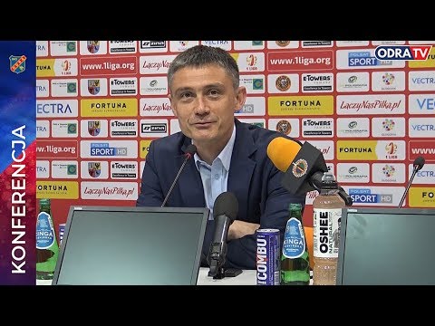 Konferencja prasowa po meczu Chrobry Głogów - Odra Opole