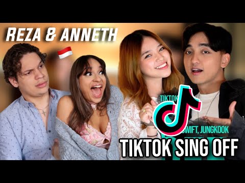 Latinos react to SING OFF TIKTOK SONGS PART 15 | Reza Darmawangsa vs Anneth