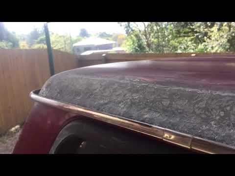 Fibreglass rust repair Patrol first attempt