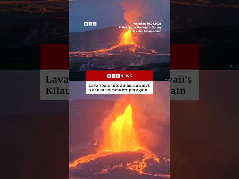 Hawaii's Kilauea volcano erupts again sending lava 652ft into the air. #Hawaii #Kilauea #BBCNews