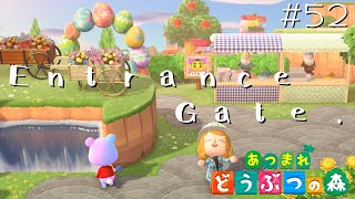 入場ゲート・チケット売り場を作成！#52【あつまれどうぶつの森 女性実況】