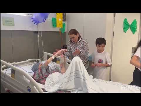 Juliet, enferma terminal de cáncer, ha podido abrazar a sus hijos gracias a la solidaridad