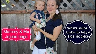 Mommy & Me bags (jujube itty bitty and large set piece)