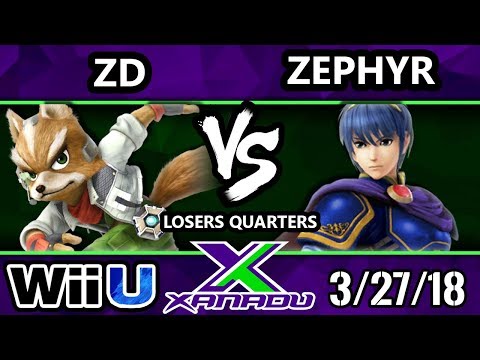S@X 243 Smash 4 - ZD (Fox) Vs. Zephyr (Cloud, Marth) - Wii U Losers Quarters