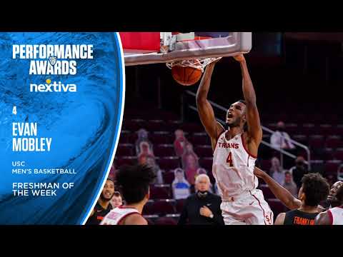 USC's Evan Mobley extends conference-record to seven Freshman of the Week selections