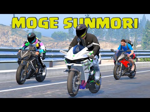 TOURING PAKAI MOGE KEREN AUTO JADI MOTOVLOG DI GTA 5 Indonesia