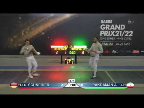 2022 162 T64 05 M S Individual Padova ITA GP BLUE PAKDAMAN IRI vs SCHNEIDER GER