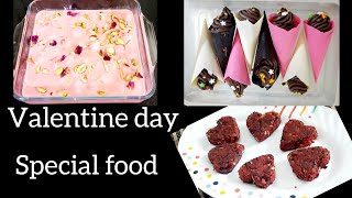 Valentine Day Recipe Ideas |Rose Rasmalai |Beetroot Cutlets |Valentine's Day Special Chocolate Cones