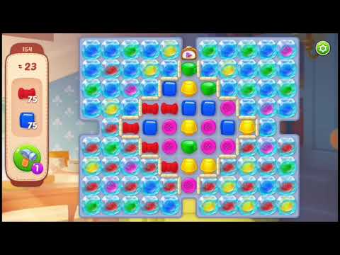 Homescapes - Level 154 - Gameplay Walkthrough (75 Books, 75 Bows)