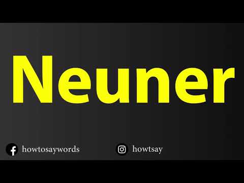 How To Pronounce Neuner