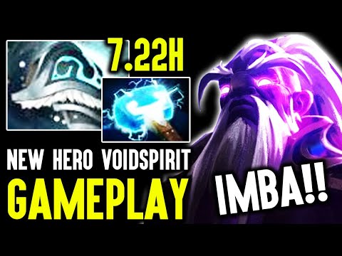 PATCH 7.22H NEW HERO VOIDSPIRIT GAMEPLAY - HUGE MAP CHANGES AND WTF NEW ITEMS DOTA 2
