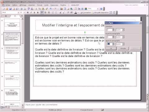 comment modifier bas de page powerpoint