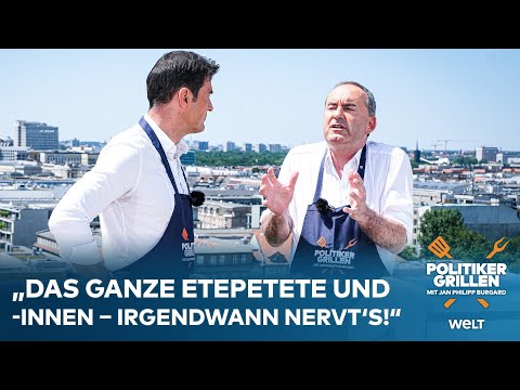 POLITIKERGRILLEN MIT JAN PHILIPP BURGARD: Comeback der Meinungsfreiheit? Hubert Aiwanger lobt Bürger