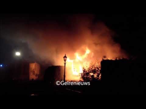 Grote chaletbrand in Lathum