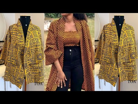 Create Your Own African Print Kimono Jacket In 15...
