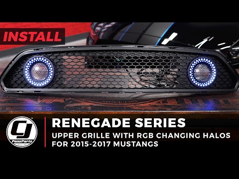 2015-2017 Mustang Install | RGBW Renegade Series Performance Upper Grille