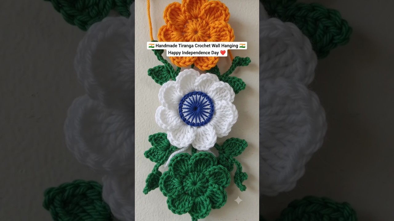 tiranga crochet wall hanging #shorts #trending #viral #crochet