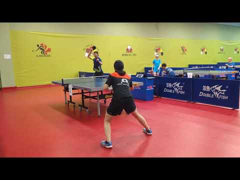 Table Tennis. Oliver Bhugon vs Rachel Liu