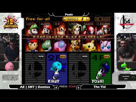 Smash 64: AE | SMT | Domlax (Kirby) V The Yid (Yoshi) - Shattered 112 Tournament SSB64