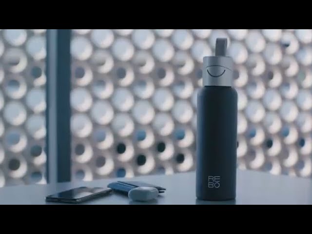 Video teaser for REBO Smart Bottle - You drink-up, we pick-up