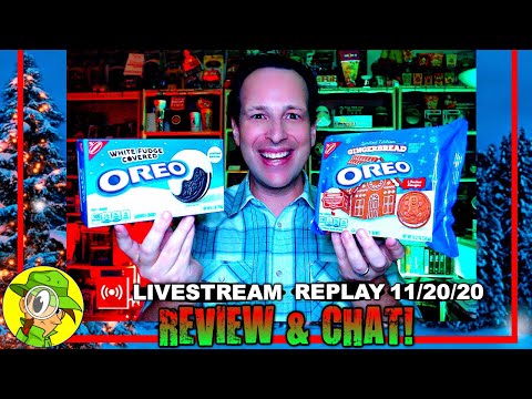 , title : 'GINGERBREAD & WHITE FUDGE COVERED Oreo® Review 🍪 | Livestream Replay 11.20.20 | Peep THIS Out! 🕵️‍♂️'