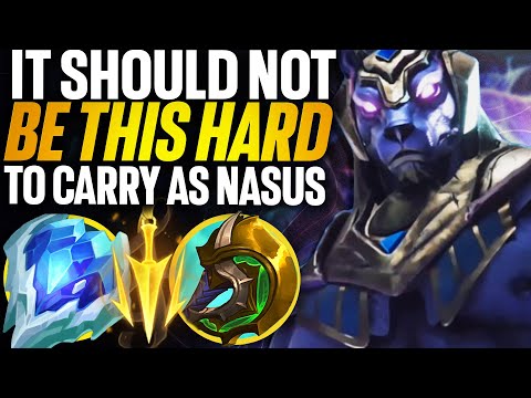 It should NOT be this HARD to carry as Nasus in Season 13 High elo! | Carnarius | League of Legends