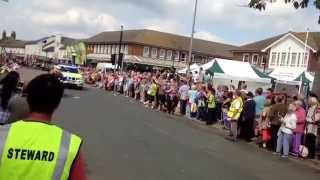 preview picture of video 'Cycle Tour of Britain 2014 goes through Hailsham'