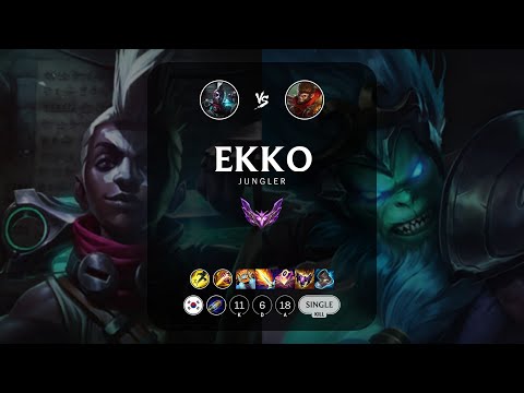Ekko Jungle vs Wukong - KR Master Patch 12.22