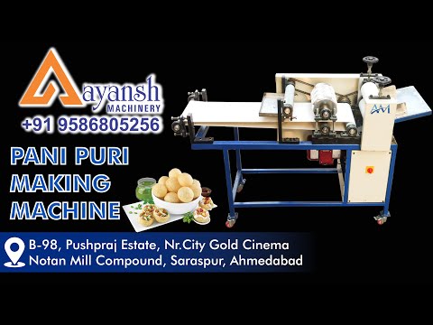 Pani Puri Making Machine