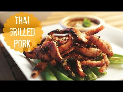 Thai Grilled Pork w. Spicy Dipping Sauce (Kor Moo Yang) | Just Eat Life