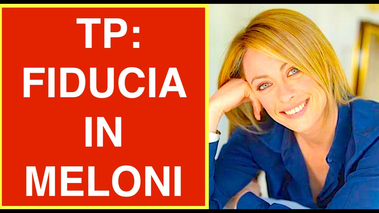SONDAGGIO POLITICO TP: FIDUCIA IN MELONI DEL 24 LUGLIO 2026