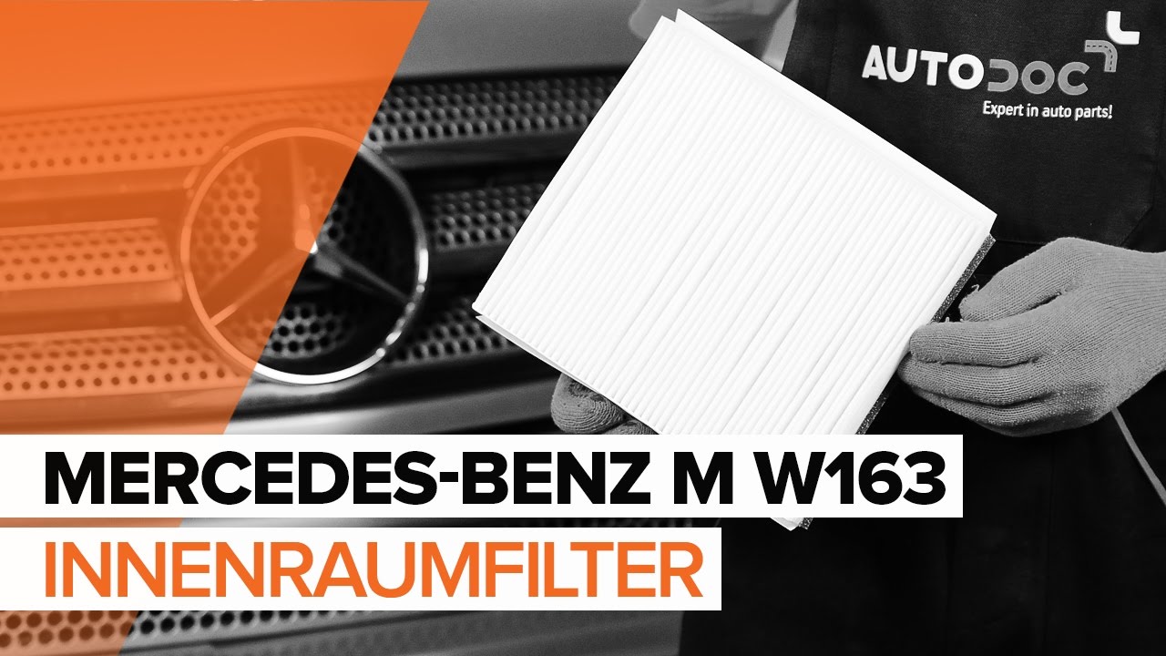 Innenraumfilter selber wechseln: Mercedes ML W163 - Austauschanleitung