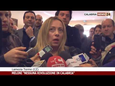 MELONI NESSUNA RIVOLUZIONE IN CALABRIA