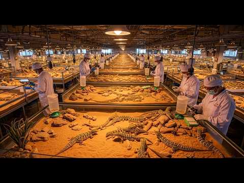 Inside the World’s Largest Sand Lizard Facility: From Life Cycle to Global Supply (Full Process)