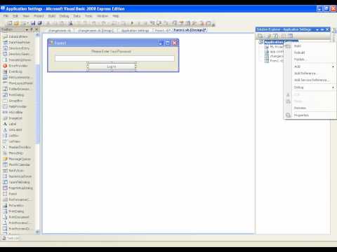 VB.NET Tutorial 33 - Using Settings (Visual Basic 2008/2010)