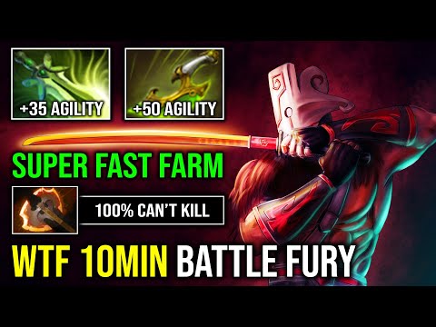 How to Super Farm Juggernaut 10Min Battle Fury Max Agility Speed 1 Shot Crit Slash Dota 2