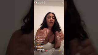 Queen Naija singing promises by Jhené Aiko on instagram live (2018)