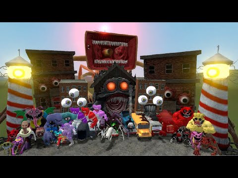 EVOLUTION OF MONSTERS: LIGHTHOUSE, BUS EATER, HOUSE HEAD, SIREN HEAD, CAR EATER, TRAIN THOMAS (GMOD)