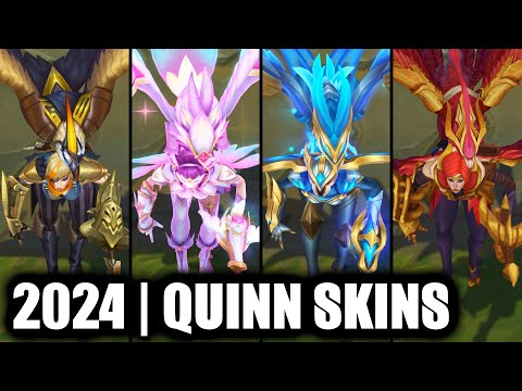 ALL QUINN SKINS SPOTLIGHT 2024 VFX Update | League of Legends